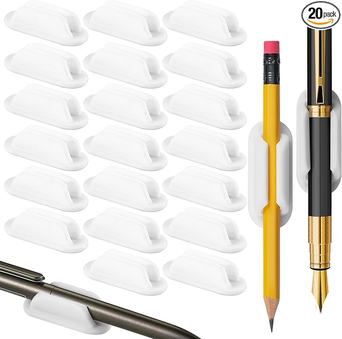 VZZNN 20 PCS Adhesive Pencil Holders by VZZNN