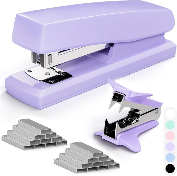 Purple Office Stapler, 25 Sheet Capacity by Unknown