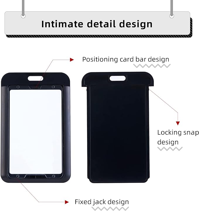 6 Pack Sliding ID Badge Holder - Image 3