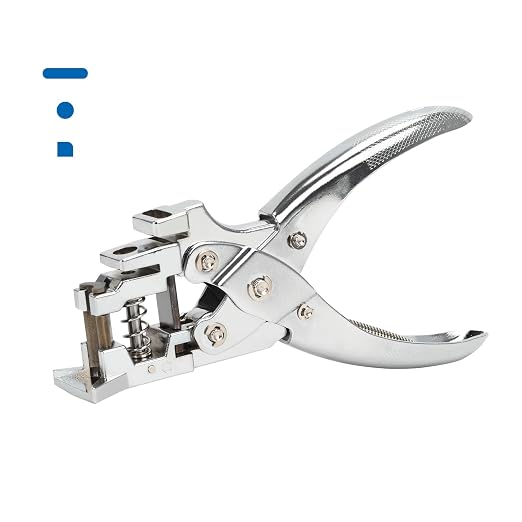 Heavy Duty Handheld Hole Punch for ID Cards, Zinc Alloy Construction, Sharp - Image 8