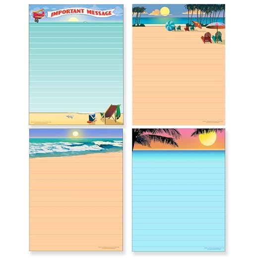 Stonehouse Collection Beach Notepad Pack by Unknown