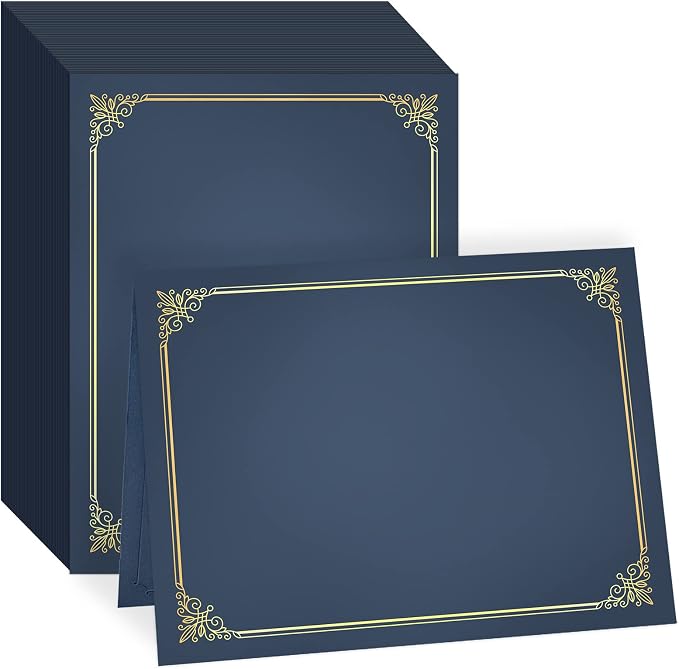 GNL 50 Packs Blue Certificate Holders by GNL