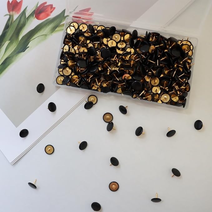 300 PCS Thumb, Tacks Plastic Round Head Thumbtack, Plastic Roundness Push Pins - Image 7