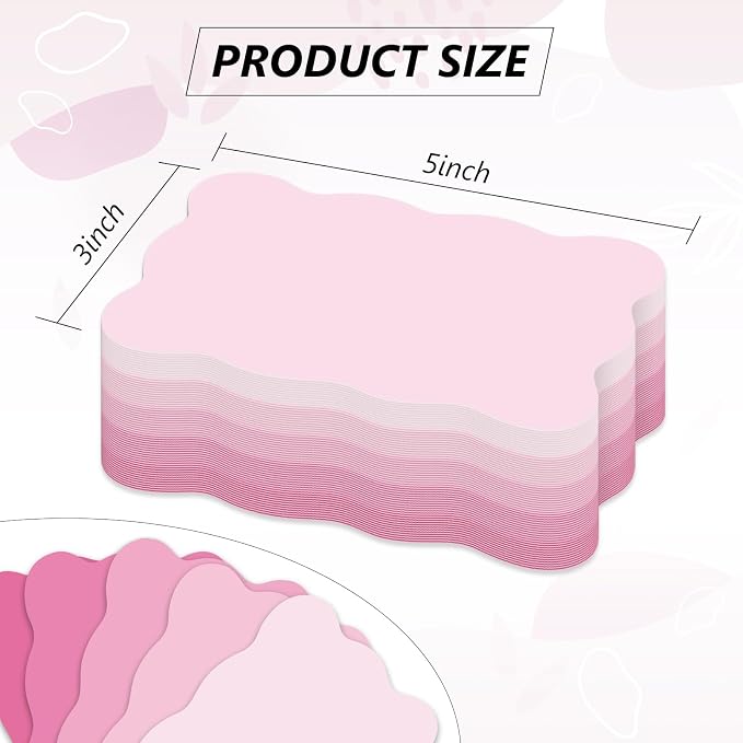 Whaline 150 Pack Pink Index Cards 3 x 5 Inch Colored Cardstock Flashcard 5 - Image 2