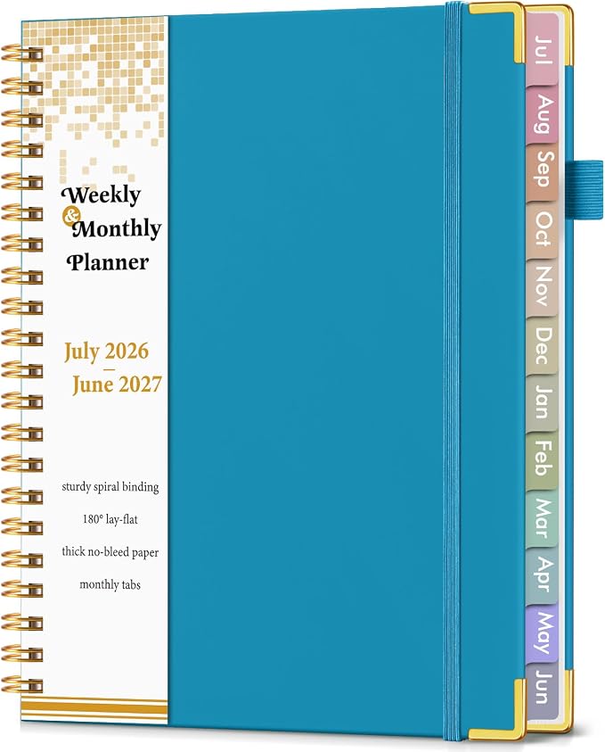 Academic Planner 2026-2027, Hardcover Weekly and Monthly Calendar Planner from by Unknown