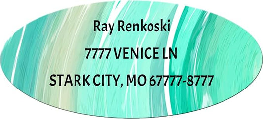 Made in USA Custom Return Address Stickers Labels Customized Mailing Label by HOOKAH+SUN