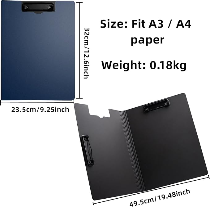 Clipboard Folder, 6 Pack A4 Foldable Clipboards File Folder Flip Writing Pad - Image 5