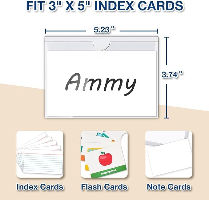 H4D 48 Pack Labels for Storage Bins, Tote Label Pockets for Organizing Storage - Image 3
