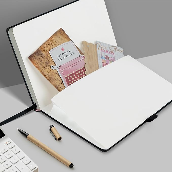 8 Pack Lined Journal Notebooks for Work, Travel, College, (A5 Size 100 GSM Thick Paper) - Classic Ruled, Hardcover Notepad for Writing 160 Pages, 5.5 x 8.3 inch - Multipack 8 Colors-DeskLoop Office