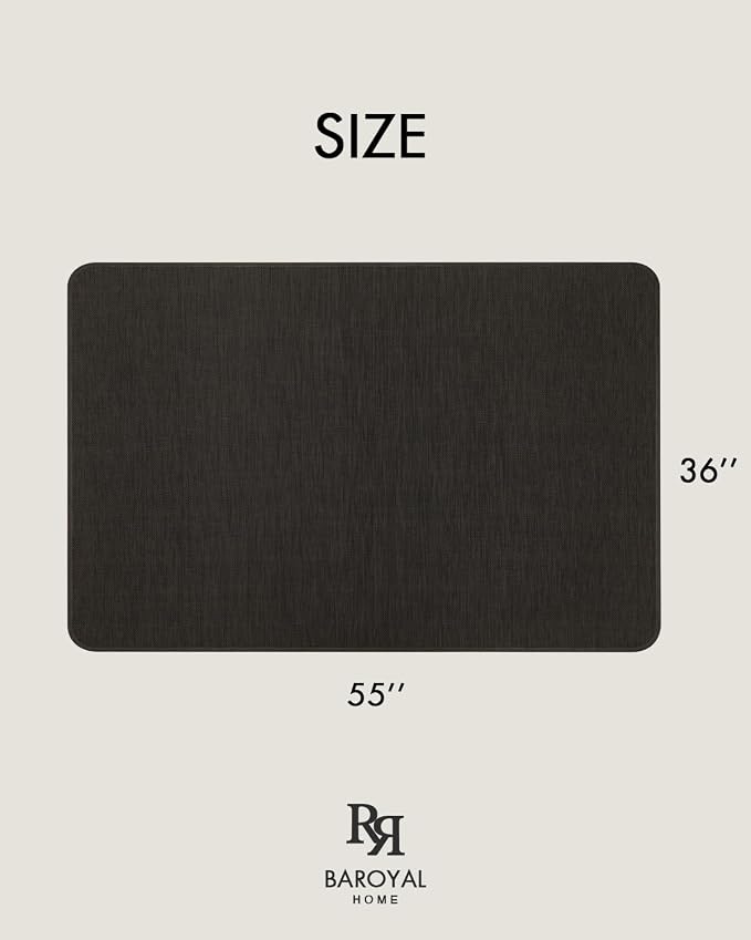 BARoyal Office Chair Mat for Hardwood Floor Under Desk Computer Rolling Chair - Image 6
