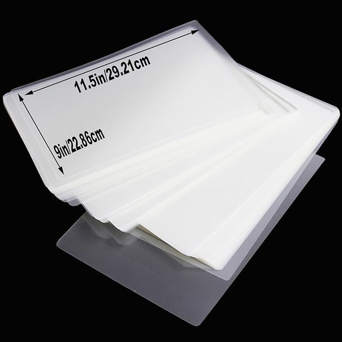 100 Pack Laminating Sheets, Clear 9 x 11.5 Inch Thermal Laminating Pouches for Thermal Laminator, 3 Mil Lamination Sheet Paper, Letter Size, HeatSeal-DeskLoop Office