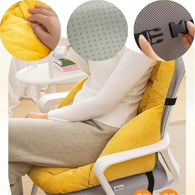 LYFJMUS High Back Office Chair Cushion Soft Desk Chair Pad - Image 3