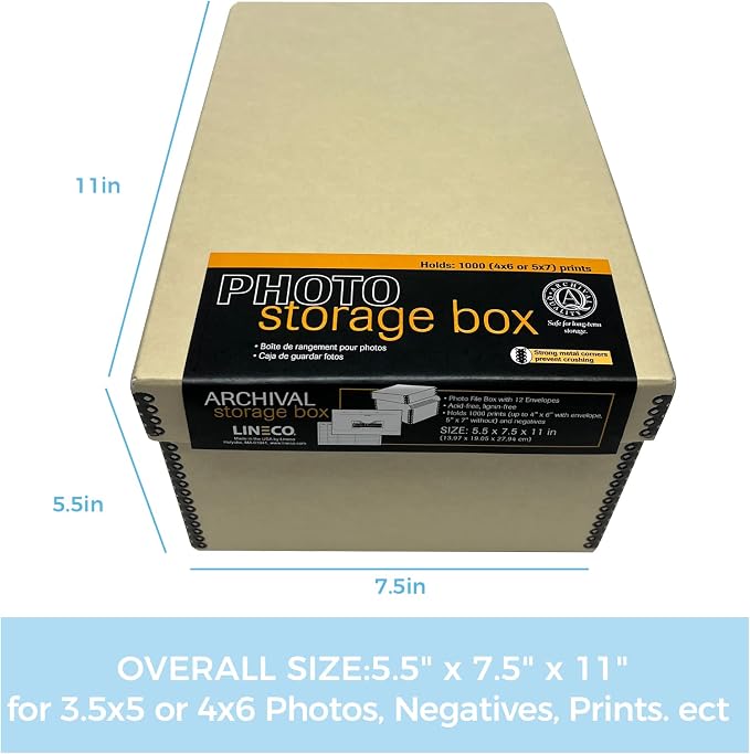 Lineco 4x6 Photo Storage Box, - Image 2