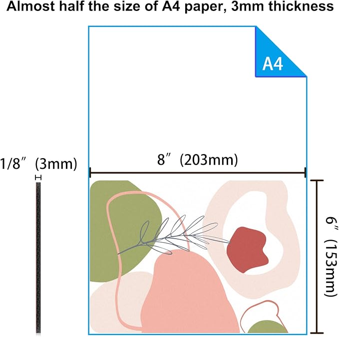 Audimi Small Mouse Pad 6 x 8 Inch, Mini Mouse Pad Thick - Image 2