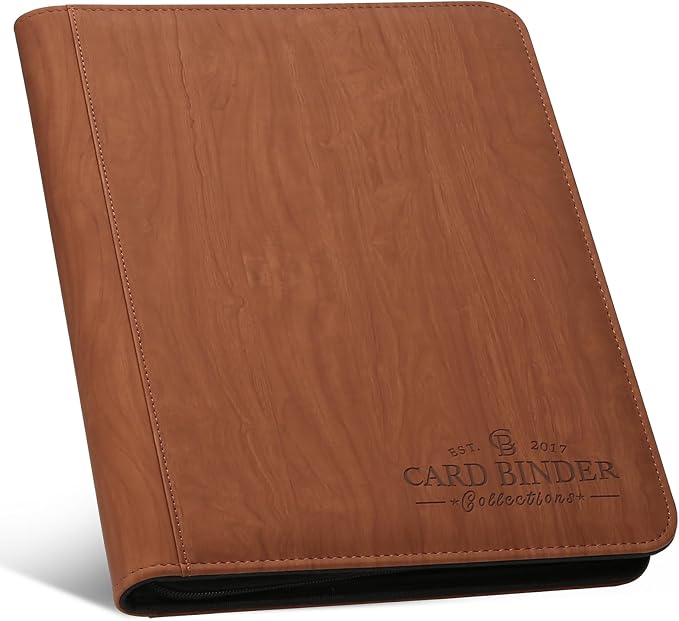 9 Pocket Card Binder, Premium Zip Trading Card Binder, 540 Double Sided Pocket by Foalgo
