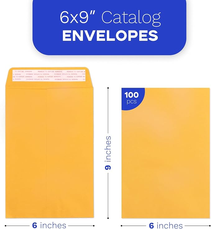 Goefun Manila Envelopes 6x9 100 Pack, 100 GSM - Image 2