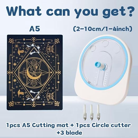 Adjustable Circle Cutter for Paper Crafts, Heavy-Duty Circular Cutting Tool for - Image 3