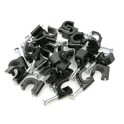 HS 7mm Ethernet Cat6 Cable Clips Clamps RG6 - Image 3