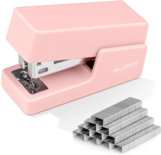 NUSIGN Mini Stapler with 830 Staples, Small Cute Desk Staplers, 25 Sheet by NUSIGN
