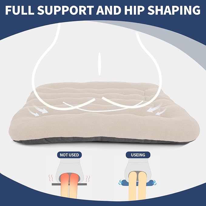 BUYUE Good Support Office Chair Cushion Padded, Soft Velvet Comfortable - Image 4