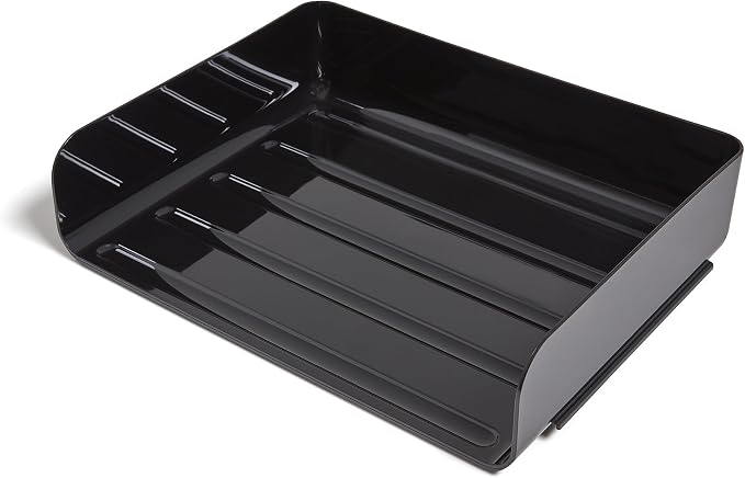 TRU RED Side Load Stackable Plastic Letter Tray, 12 Pack - Image 3