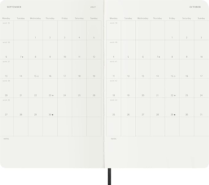 Moleskine Classic 18 Month 2026-2027 Daily Planner, Soft Cover, 608 pages - Image 7