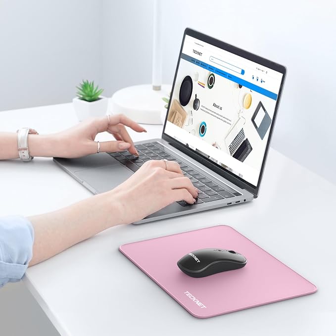 TECKNET Mouse Pad with Anti-fray Stitchin, Waterproof Surface & Non-Slip Rubber - Image 7