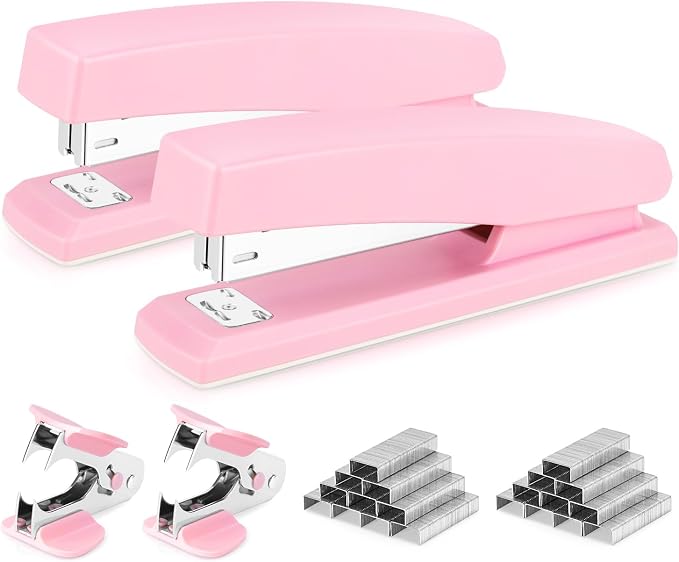 Deli Stapler, Desktop Stapler, 2 Pack, Office Staplers, 25 Sheet Capacity by delioffice