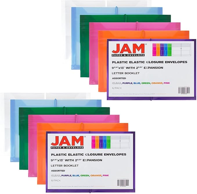 JAM PAPER Plastic Expansion Envelopes - Image 2