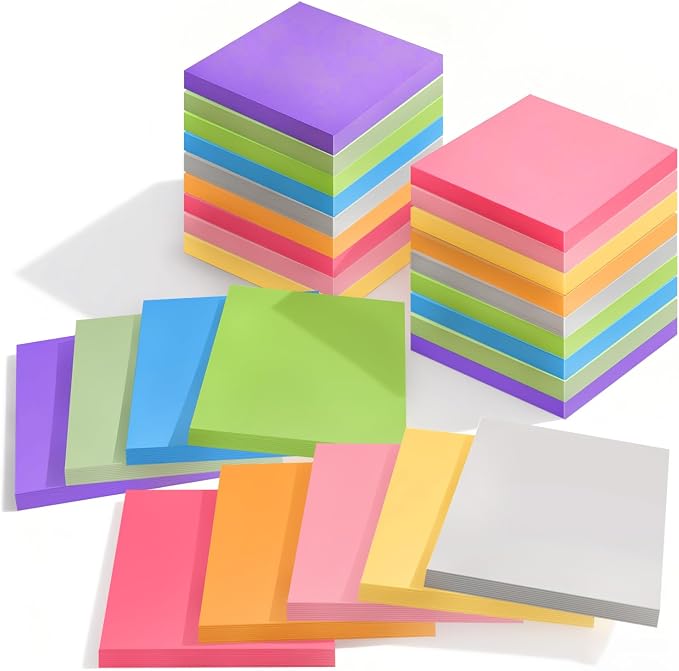 27 Pack of 3x3 Inch Sticky Notes Self-Stick Memo Pads by Xnluothsk