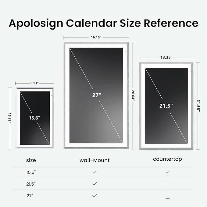 ApoloSign 15.6-inch Digital Calendar: Dual Mode Calendars - Image 8