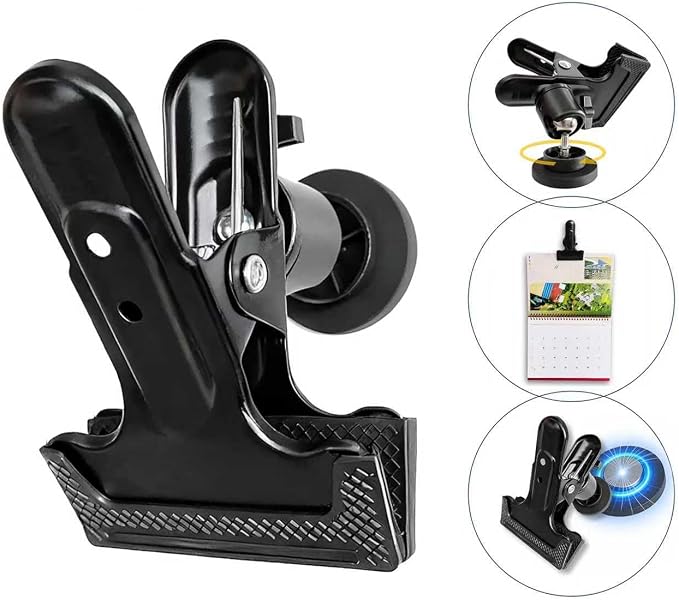 Heavy Duty Magnetic Clips with 2 Inch Opening, 360 Degree Rotating Magnets - Image 2