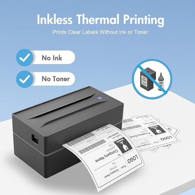Thermal Shipping Label Printer 4x6 Bluetooth Label Maker - Image 5