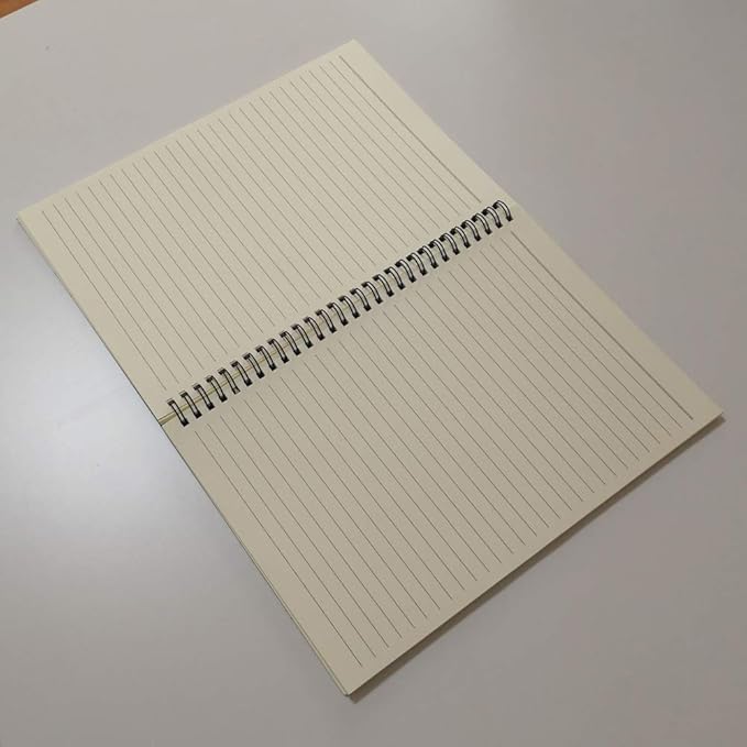 YUREE B5 Spiral Notebook Lined, Spiral Ruled Journal with Hard Kraft Cover, 70 Sheets (140 Pages), 10.3" x 7.2", 3-Pack, Brown-DeskLoop Office