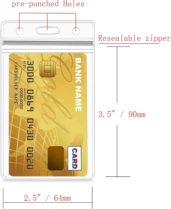 15 Pcs Vertical ID Card Name Tag Badge Holder - Image 2