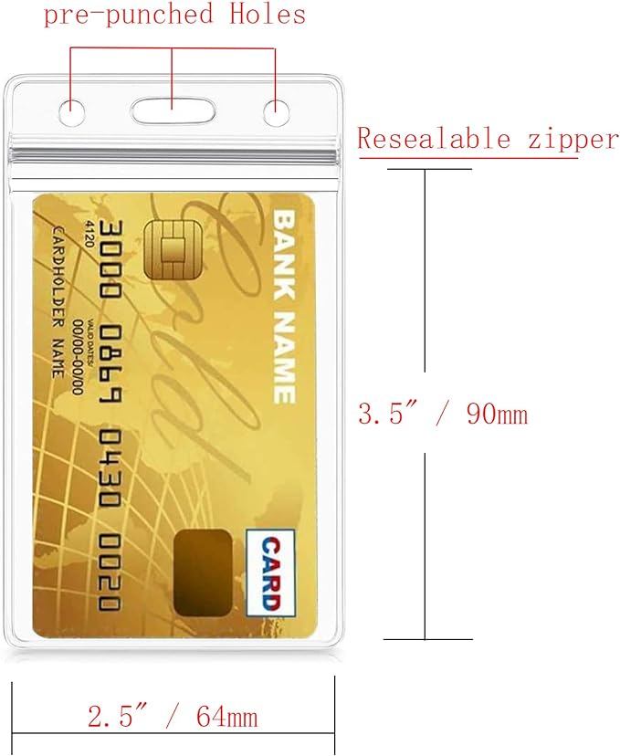 Vertical ID Card Name Tag Badge Holder - Image 2