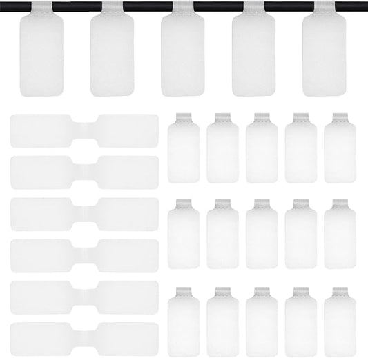 50 Pcs Cable Labels Nylon Writable Cord Tags Reusable Cable Cord Wire Labels by Unknown