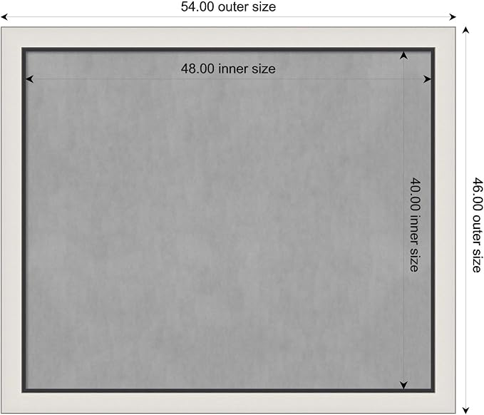 Amanti Art Silver Framed Magnetic Board 46x54 Oversize Vision Board - Image 2