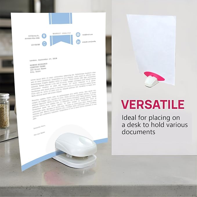 Paper Holder for Typing, Compact Plastic Document Holder for Typing, Paper - Image 4