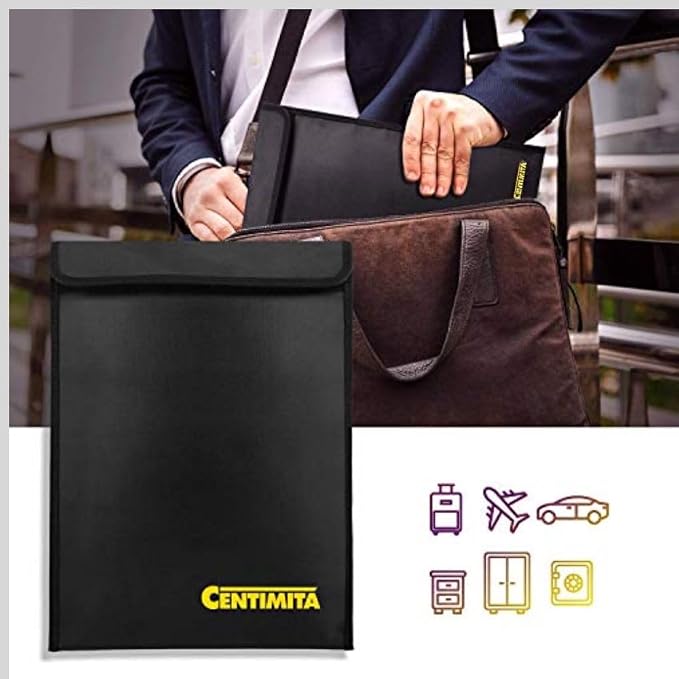 Fireproof Document Bag Waterproof Safe Folder - Image 4
