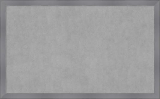 Amanti Art Grey Framed Magnetic Board 26x42 Large Vision Board by AmantiArt