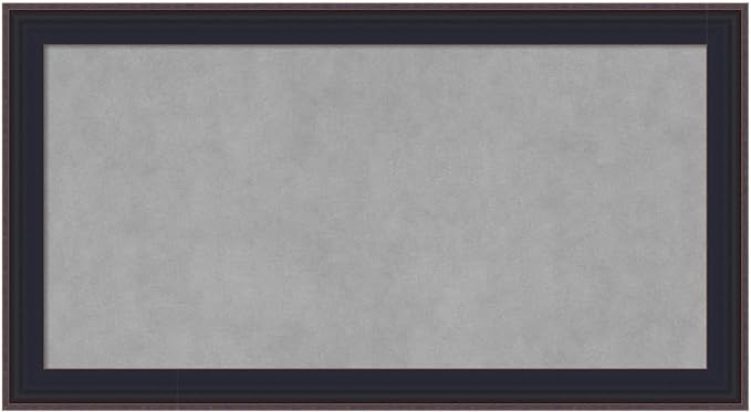 Amanti Art Black Framed Magnetic Board 15x27 Small Vision Board by AmantiArt