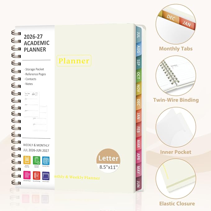 Planner 2026-2027, Academic Weekly and Monthly Calendar Planner, July 2026 - Image 4