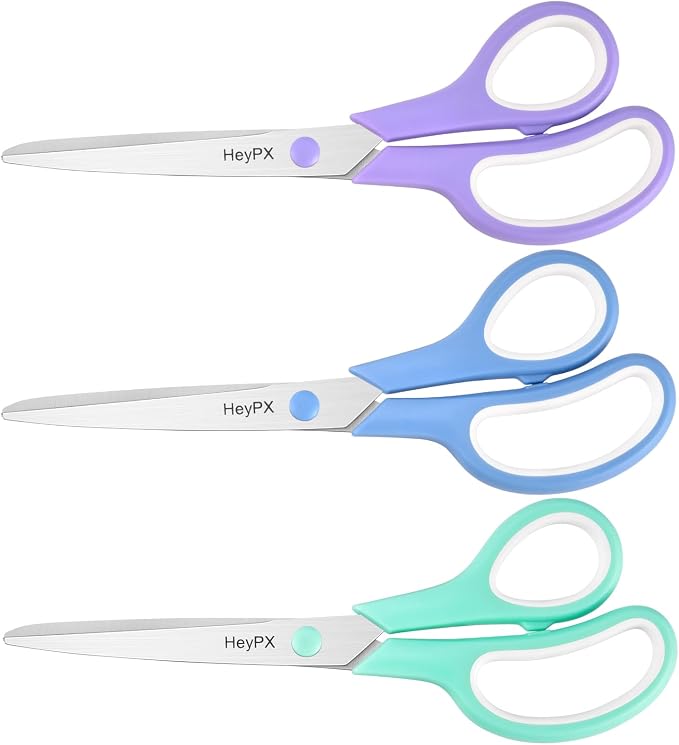 3-Pack 8.5" Ultra Sharp Stainless Steel Scissors - Image 7
