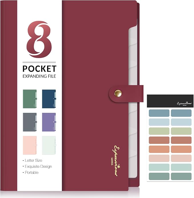 Sooez Elegant Accordion File Organizer by Sooez