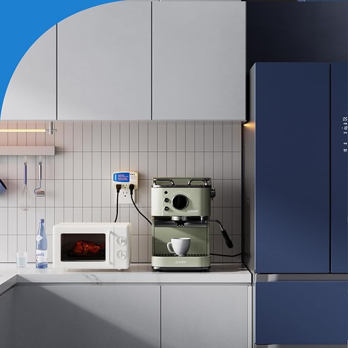 BSEED Voltage Protector, 3 Outlet Plug in Surge Protector for Home Appliance Multi Function Plug with Protection Wall Mount Power Suppressor for TV/PC/Refrigerator 125V, 1875W, 1 Pack-DeskLoop Office