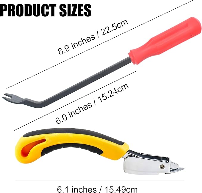 Upholstery Staple Remover, Construction Staple Remover Tool, Heavy Duty Tack - Image 2