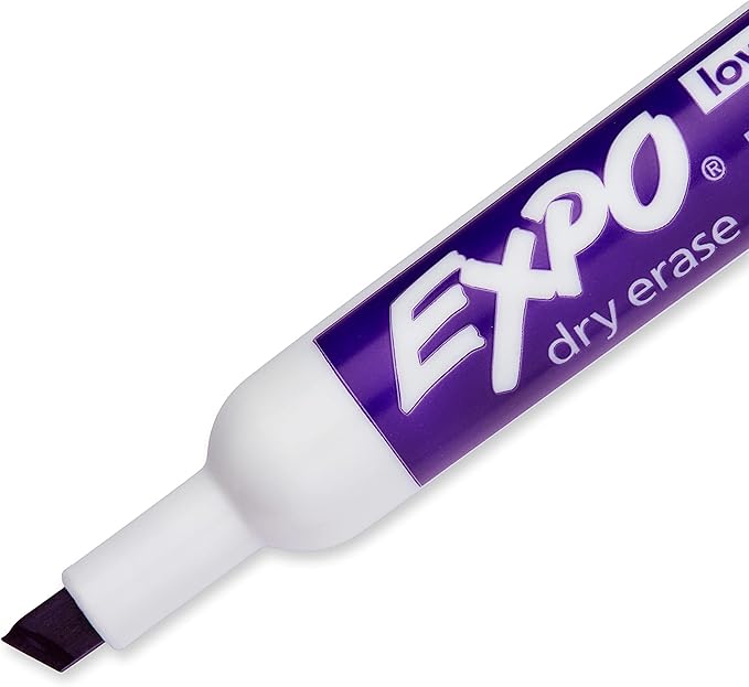 EXPO 80008 Low-Odor Dry Erase Markers, Chisel Tip - Image 4