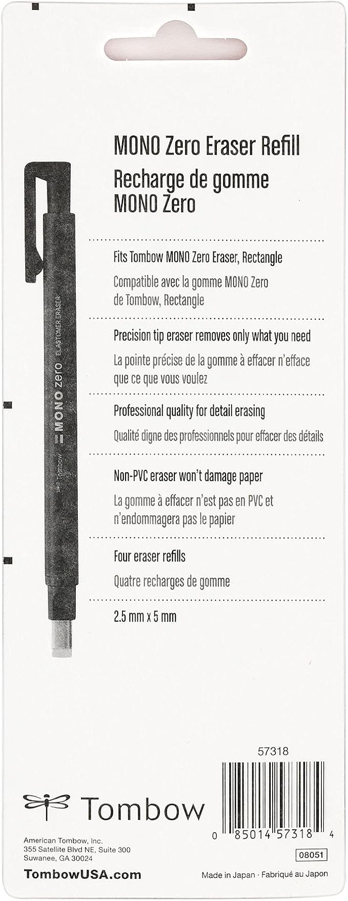 Tombow 57318 MONO Zero Eraser Refill Value Pack - Image 2