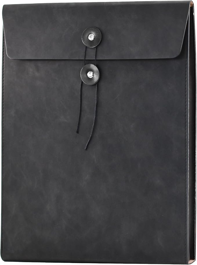 VANRA Vertical PU Leather Envelope File Folders Expanding Document Holder by VANRA